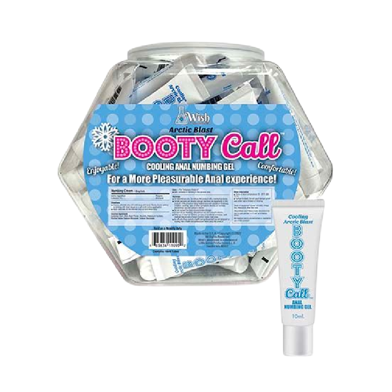 Booty Call Anal Cooling Gel – 65ct Fishbowl Arctic Blast
