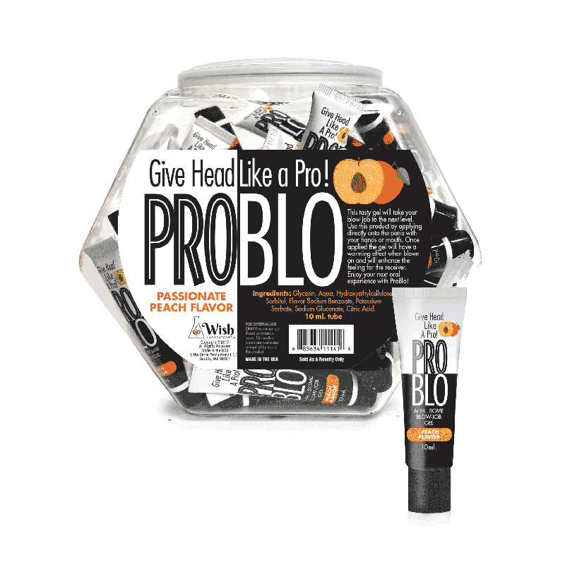 Pro Blow Pleasure Gel – 65ct Fishbowl Peach