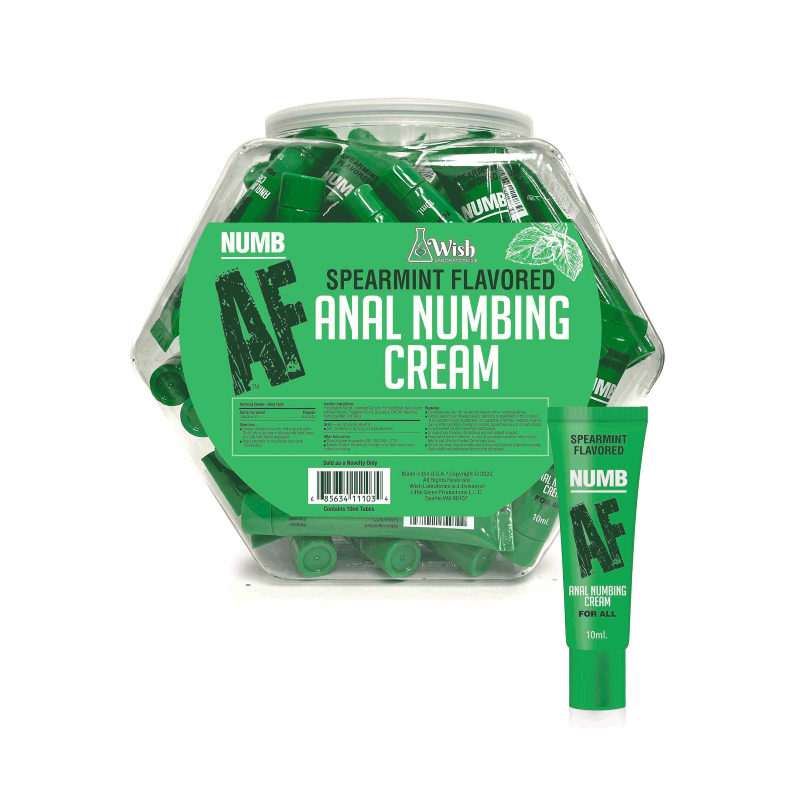 Numb AF Anal Numbing Gel – 65ct Fishbowl Mint