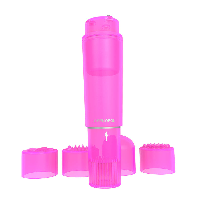 Sugar Pops Pocket Bullet – Pink 4 Attachments