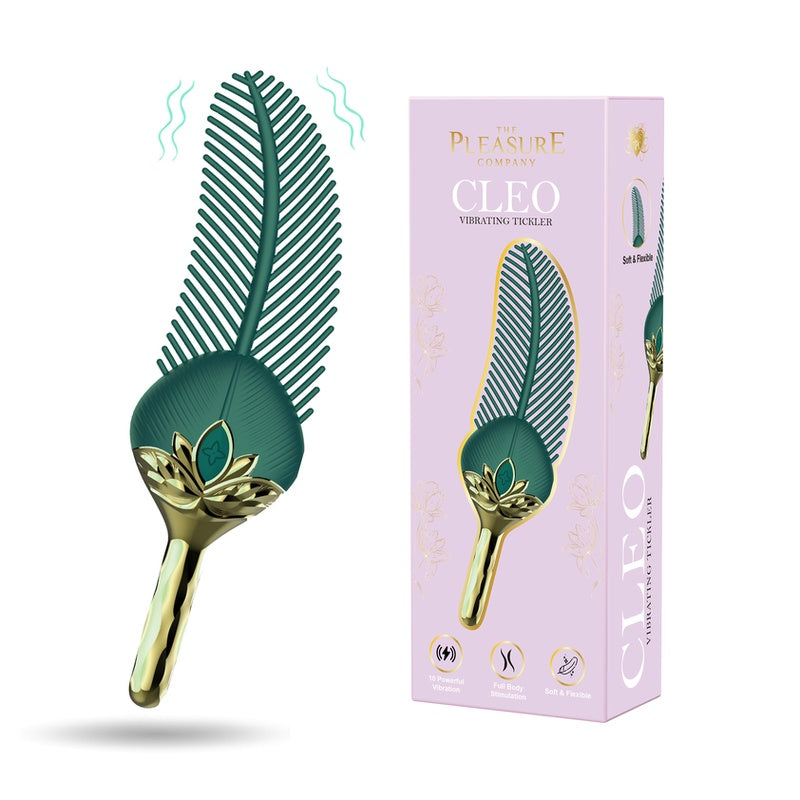 CLEO Feather Ticker Green